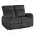 Allen Microfiber Double Reclining Loveseat