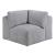 Tidal Polyester 4‑Piece Modular Sofa Chaise with Ottoman