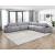 Tidal Polyester 4‑Piece Modular Sofa Chaise with Ottoman