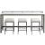 Essence Wood/Metal Console Table w/3 Stools