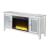Noralie 91770 Mirror/Faux Diamonds TV Stand w/ LED Fireplace