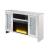 Noralie 91775 Mirror/Faux Diamonds TV Stand w/ LED Fireplace