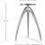 Clara Adjustable Aluminum Stool