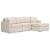 Modmax 3-Piece Polyester Sectional Sofa w/RAF Chaise