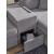 Modmax 7-Piece L-Shaped Polyester Sectional w/Storage Console