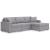 Modmax 3-Piece Polyester Sectional Sofa w/RAF Chaise