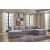 Modmax 4-Piece U-Shaped Polyester Double Chaise Sectional