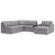 Modmax 6-Piece U-Shaped Polyester Sectional w/RAF Chaise & Audio Console