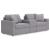 Modmax 3-Piece Modular Loveseat w/Storage Console