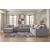 Modmax 8-Piece U-Shaped Polyester Sectional w/LAF Chaise & Storage Consoles