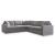 Modmax 5-Piece L-Shaped Polyester Sectional