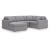 Modmax 4-Piece U-Shaped Polyester Sectional w/LAF Chaise
