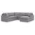 Modmax 5-Piece U-Shaped Polyester Sectional w/RAF Chaise