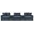 Modmax 5-Piece Polyester Modular Sofa w/Audio Consoles