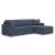 Modmax 3-Piece Polyester Sectional Sofa w/RAF Chaise