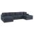 Modmax 4-Piece U-Shaped Polyester Double Chaise Sectional