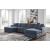 Modmax 4-Piece U-Shaped Polyester Double Chaise Sectional