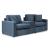 Modmax 3-Piece Polyester Modular Loveseat w/Storage Console