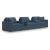Modmax 5-Piece Polyester Modular Sofa w/Audio & Storage Consoles