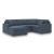 Modmax 4-Piece U-Shaped Polyester Sectional w/RAF Chaise
