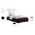 Ghost Velvet Twin Size Bed
