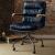 Harith Top Grain Leather Executive Office Chair w/Footring