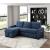 Barbara Polyester Reversible Sectional Sofa Chaise with Hidden Storage & Pull‑out Bed