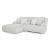 Top Tier Polyester 3-Piece Reclining Sectional Sofa w/Chaise