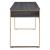 Perle Wood Veneer/Metal Writing Desk