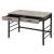 Disho Wood Veneer/Metal Writing Desk