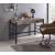 Disho Wood Veneer/Metal Writing Desk