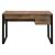 Aflo Wood Veneer/Metal Writing Desk