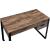 Aflo Wood Veneer/Metal Writing Desk
