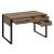 Aflo Wood Veneer/Metal Writing Desk