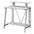 Nypho Wood Veneer/Metal Writing Desk