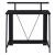 Nypho Wood Veneer/Metal Writing Desk