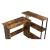 Ievi Wood Veneer/Metal Writing Desk