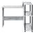 Ievi Wood Veneer/Metal Writing Desk