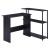 Ievi Wood Veneer/Metal Writing Desk