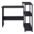 Ievi Wood Veneer/Metal Writing Desk