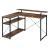 Drebo Wood Veneer/Metal L-Shaped Writing Desk