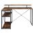 Drebo Wood Veneer/Metal L-Shaped Writing Desk