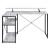 Drebo Wood Veneer/Metal L-Shaped Writing Desk