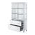Persis 92850 Mirrored/Faux Diamonds Bookcase w/ LED Lights
