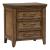 Carolina Park Wood 3-Drawer Nightstand w/Charging Station
