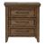 Carolina Park Wood 3-Drawer Nightstand w/Charging Station
