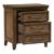 Carolina Park Wood 3-Drawer Nightstand w/Charging Station