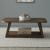 Carolina Park Rectangular Wood Cocktail Table w/Casters