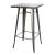 Metropolis KD Metal Bar Table