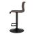 Jayden KD PU Low Back Gaslift Bar Stool